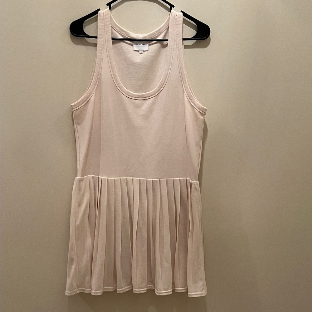 Sundays Ivory Pleated Tank Top